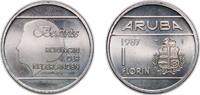 Aruba 1 Florin Aruba Dutch colony 1987 1 Florin - Beatrix Nickel plated steel Royal Dutch Mint (221650) 8.5g BU KM 5 Schön 5 -