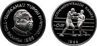 Tonga 2 Paʻanga Tonga Kingdom 1986 2 Pa'anga - Taufa’ahau Tupou IV (1986 Commonwealth Games) Silver (.925) (20000) 28.42g PF Schön 106a -