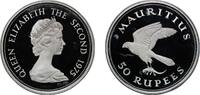 Mauritius 50 Rupees Mauritius 1975 50 Rupees - Elizabeth II (Mauritius Kestrel) Silver (.925) (9513) 35.83g PF KM 41a Schön 41a -