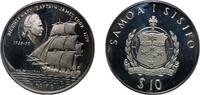 Samoa 10 Dollars Samoa Independent State 1979 10 Tālā - Tanumafili II (Captain James Cook; Silver Proof issue) Silver (.925) (5000) 31.23g PF KM -