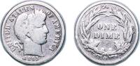 United States 1 Dime United States Federal republic 1893 O 1 Dime Barber Dime Silver (.900) (.100 copper) New Orleans Mint (1760000) 2.35g VF KM 11 -