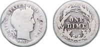 United States 1 Dime United States Federal republic 1902 S 1 Dime Barber Dime Silver (.900) (.100 copper) San Francisco Mint (2070000) 2.19g F KM 1 -