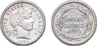 United States 1 Dime United States Federal republic 1904 1 Dime Barber Dime Silver (.900) (.100 copper) United States Mint of Philadelphia (1460035 -