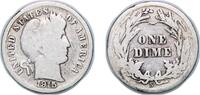 United States 1 Dime United States Federal republic 1915 S 1 Dime Barber Dime Silver (.900) (.100 copper) San Francisco Mint (960000) 2.3g VF KM 11 -