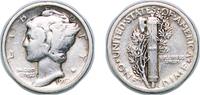 United States 1 Dime United States Federal republic 1917 1 Dime Mercury Dime Silver (.900) United States Mint of Philadelphia (55230000) 2.45g VF K -