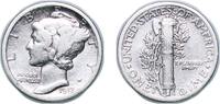 United States 1 Dime United States Federal republic 1917 D 1 Dime Mercury Dime Silver (.900) United States Mint of Denver, (9402000) 2.44g VF KM 14 -