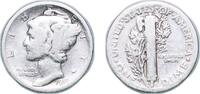 United States 1 Dime United States Federal republic 1918 D 1 Dime Mercury Dime Silver (.900) United States Mint of Denver, (22674800) 2.38g VF KM 1 -