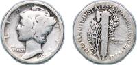 United States 1 Dime United States Federal republic 1921 1 Dime Mercury Dime Silver (.900) United States Mint of Philadelphia (1230000) 2.37g VF KM -