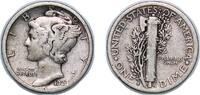 United States 1 Dime United States Federal republic 1923 S 1 Dime Mercury Dime Silver (.900) San Francisco Mint (6440000) 2.42g VF KM 140 Schön 133 -