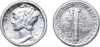 United States 1 Dime United States Federal republic 1934 D 1 Dime Mercury Dime Silver (.900) United States Mint of Denver, (6772000) 2.46g XF KM 14 -
