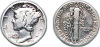 United States 1 Dime United States Federal republic 1935 S 1 Dime Mercury Dime Silver (.900) San Francisco Mint (15840000) 2.38g VF KM 140 Schön 13 -