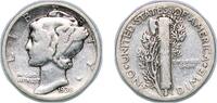 United States 1 Dime United States Federal republic 1938 1 Dime Mercury Dime Silver (.900) United States Mint of Philadelphia (22198728) 2.41g VF K -