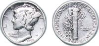 United States 1 Dime United States Federal republic 1940 D 1 Dime Mercury Dime Silver (.900) United States Mint of Denver, (21198000) 2.41g VF KM 1 -