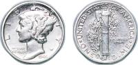 United States 1 Dime United States Federal republic 1944 S 1 Dime Mercury Dime Silver (.900) San Francisco Mint (49490000) 2.48g XF KM 140 Schön 13 -