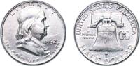 United States ½ Dollar United States Federal republic 1952 D ½ Dollar Franklin Half Dollar Silver (.900) United States Mint of Denver, (25395600) 12. -