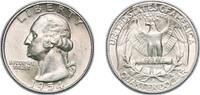 United States ¼ Dollar United States Federal republic 1954 D ¼ Dollar Washington Silver Quarter Silver (.900) United States Mint of Denver, (42305500 -