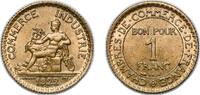 France 1 Franc France 1922 1 Franc (Chambers of Commerce) Copper-aluminium (91% Copper, 9% Aluminium) (111342910) 4g UNC Franc 2014 218 Gad 178 -
