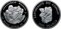 Republic of the Congo 1000 Francs CFA Republic of the Congo 2003 1000 Francs CFA (Gorilla) Silver (.999) 20.2g PF KM 50 -