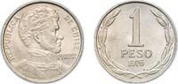 Chile 1 Peso Chile Republic 1976 So 1 Peso (LIBERTADOR B. O'HIGGINS) Nickel brass (70% Copper; 15% Nickel; 15% Zinc) Casa de Moneda de Chil -