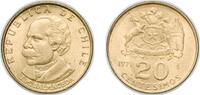 Chile 20 Centésimos Chile Republic 1971 So 20 Centésimos Aluminium bronze Casa de Moneda de Chile Mint (89200000) 3.05g UNC KM 195 -