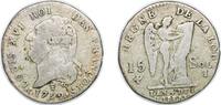 France 15 Sols France Kingdom 1792 I 15 Sols - Louis XVI (FRANÇOIS) Silver (.666) 5.075g VF Dy royales 1721 KM 604 Gad 35 Ciani 2243 Maz 17-2 -