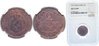 Bulgaria 2 Stotinki Bulgaria Kingdom 1912 2 Stotinki - Ferdinand I Bronze (40000000) 2g NGC AU 53 KM 23.2 -