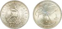 Guatemala 1 Quetzal Guatemala Republic 2001 1 Quetzal (Non-magnetic) Nickel brass (Copper 70%, Zinc 28%, Nickel 2%) Guatemala City Mint 11g UNC KM 2 -