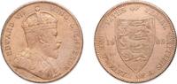 Jersey 1⁄12 Shilling Jersey British dependency 1909 1⁄12 Shilling - Edward VII Bronze Royal Mint (Tower Hill) (180000) 9.05g VF KM 10 -