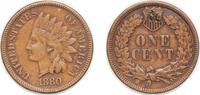 United States 1 Cent United States Federal republic 1880 1 Cent Indian Head Cent Bronze (.950 copper, .050 tin and zinc) Philadelphia Mint (3896100 -