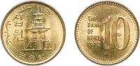 South Korea 10 Won South Korea Republic 1972 10 Won Brass Korea Minting and Security Printing Corporation (270000000) 4.06g UNC KM 6a Schön 56a -