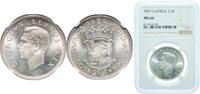 South Africa 2½ Shillings South Africa Republic 1951 2½ Shillings - George VI (2½S) Silver (.500) Pretoria, South Africa (783111) 14.14g NGC MS 64 KM 39.2 -
