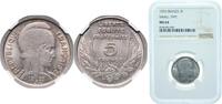 France 5 Francs France Third Republic 1933 5 Francs - Third Républic (Bazor) Nickel Monnaie de Paris Mint 6g NGC MS 64 F 335 Gad 753 KM 887 Schö -