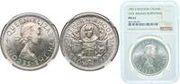 Zimbabwe 1 Crown Zimbabwe Southern Rhodesia 1953 1 Crown - Elizabeth II (Cecil Rhodes) Silver (.500) 28.28g NGC MS 62 KM 27 Schön 31 -