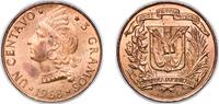 Dominican Republic 1 Centavo Dominican Republic Fourth Republic 1968 1 Centavo Bronze (5000000) 3.02g BU KM 31 Schön 2 -