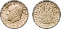 Haiti 5 Centimes Haiti Second Republic 1958 5 Centimes Nickel brass (70% Copper, 18% Zinc, and 12% Nickel) (15000000) 2.84g XF KM 62 Schön 11 -