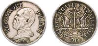 Haiti 20 Centimes Haiti First Republic 1907 20 Centimes Copper-nickel (75% Copper, 25% Nickel) Scovill Manufacturing Company Mint (5000000) 7.49g -