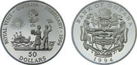 Guyana 50 Dollars Guyana Republic 1994 50 Dollars Royal Visit -