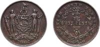British Malaysia 1 Cent British Malaysia North Borneo British colony 1890 H 1 Cent Bronze (8003000) 9.08g XF KM 2 Schön 2 -