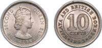British Malaysia 10 Cents British Malaysia Malaya and British Borneo British colony 1953 10 Cents - Elizabeth II Copper-nickel (20000000) 2.85g UNC KM 2 S -