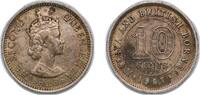 British Malaysia 10 Cents British Malaysia Malaya and British Borneo British colony 1957 H 10 Cents - Elizabeth II Copper-nickel (10000000) 2.82g XF KM 2 -