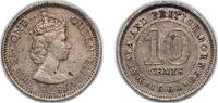 British Malaysia 10 Cents British Malaysia Malaya and British Borneo British colony 1961 KN 10 Cents - Elizabeth II Copper-nickel 2.83g XF KM 2 Schön 44 -