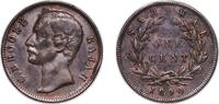 British Malaysia 1 Cent British Malaysia Sarawak British colony 1890 H 1 Cent - Charles C. Brooke Rajah Bronze (3210000) 9.17g XF KM 6 Y 7 -