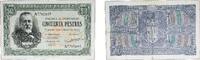 50 Pesetas 1940 Spain Spain 1940 50 Pesetas Paper XF P 117 XF