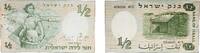 Israel ½ Israeli Pound Israel State 1958 ½ Israeli Pound (Walks of Life - Pioneer Woman) Paper XF P 29 -