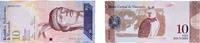 Venezuela 10 Bolivars Venezuela Bolivarian Republic 2014 10 Bolívares Paper UNC P 90 NCV bbcv10bsf -