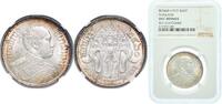 Thailand 1 Baht Thailand Kingdom of Siam 2460 1 Baht - Rama VI Silver (.900) 15g NGC UNC Y 45 -