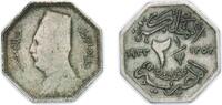 Egypt 2½ Milliemes Egypt Kingdom 1933 (AH1352) 2½ Milliemes - Fuad Copper-nickel (4000000) 2.95g VF KM 356 MHC 225 -