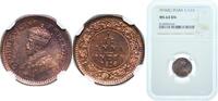 India 1⁄12 Anna India Raj 1916 (C) ¹⁄₁₂ Anna - George V Bronze Calcutta Mint NGC MS 64 KM 509 -