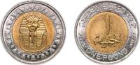 Egypt 1 Pound Egypt 2005 (AH1426) 1 Pound (magnetic) Bimetallic: brass plated steel centre in nickel plated steel ring 8.49g UNC KM 940a Schö -