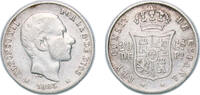 Philippines 20 Centavos Philippines Spanish colony 1885 20 Centavos - Alfonso XII Silver (.835) Manila Mint (1344000) XF KM 149 -